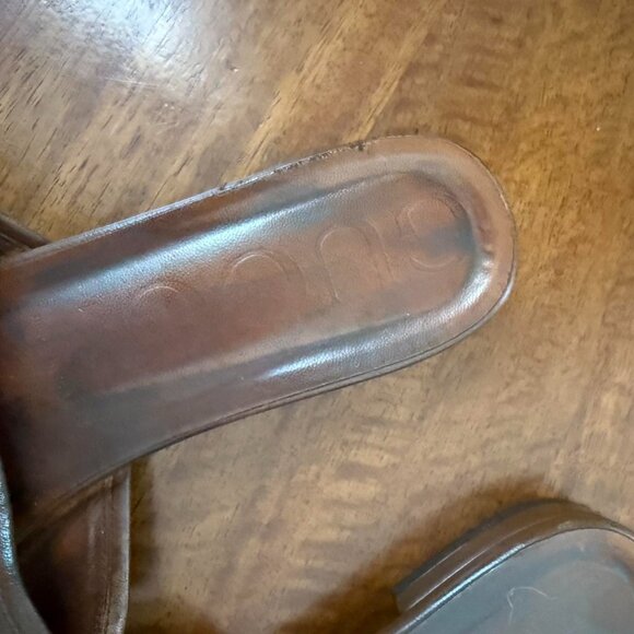 Gucci Brown leather mule sandal - Picture 3 of 6